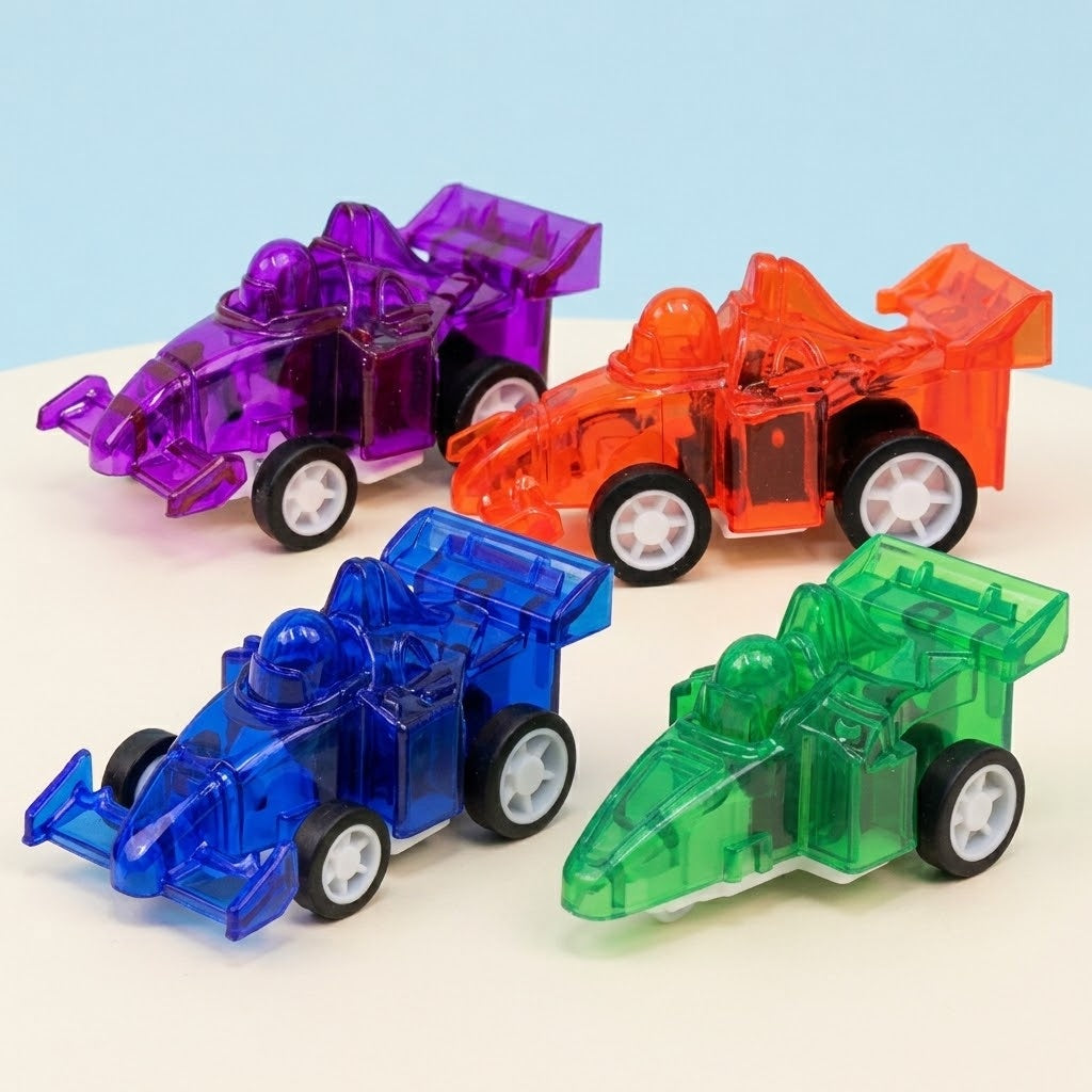 Pull Back Racing Car Mini Toy Party Favour 6 cm - studio photo