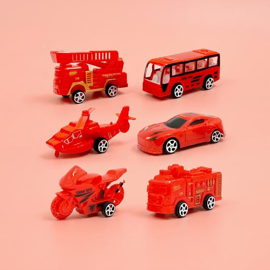 Pull Back Fire Rescue Vehicle Toy 9 cm - studio photo