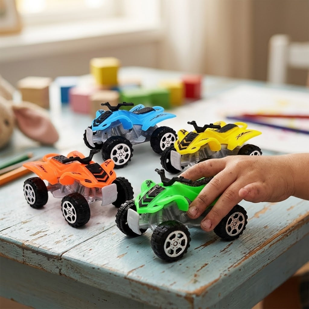Pull Back Quad Bike Toy ATV Mini Vehicle 6.5 cm - lifestyle photo