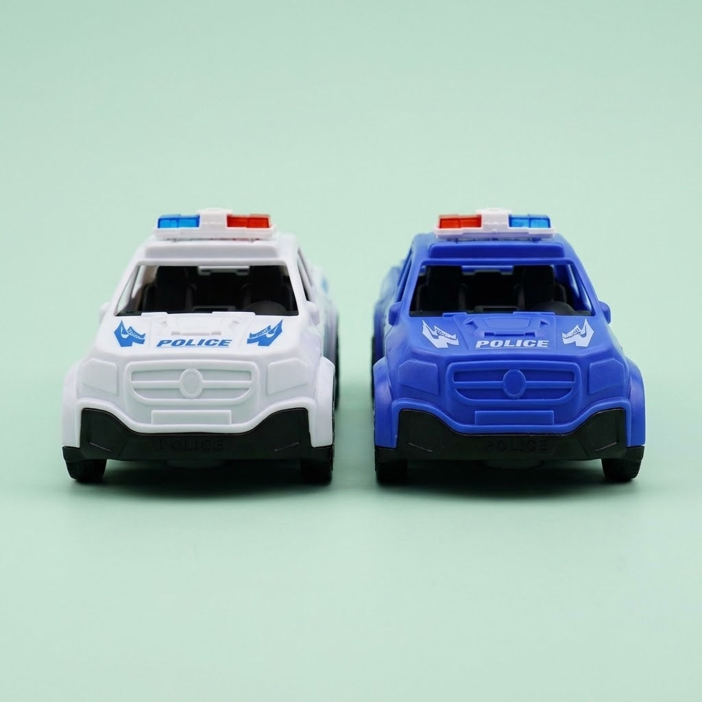Pull Back Police Pickup Truck, 14 cm - studio photo