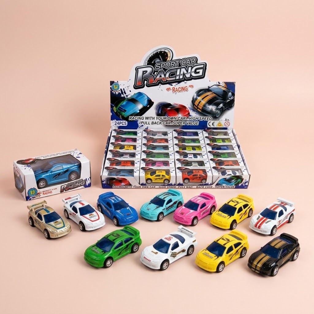 Pull Back Toy Car in Individual Gift Box 7 cm - studio photo