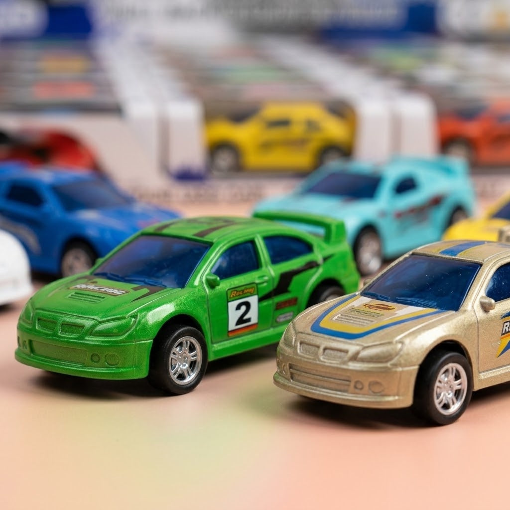 Pull Back Toy Car in Individual Gift Box 7 cm - close-up