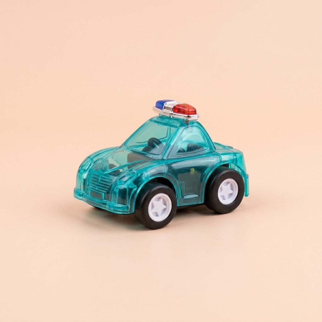 Pull Back Police Car Mini Toy 4.5 cm - studio photo