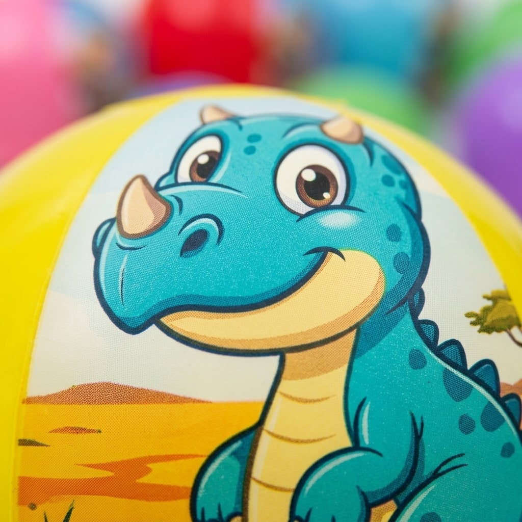 Inflatable Balloon Paddle Bat Dinosaur Design - close-up