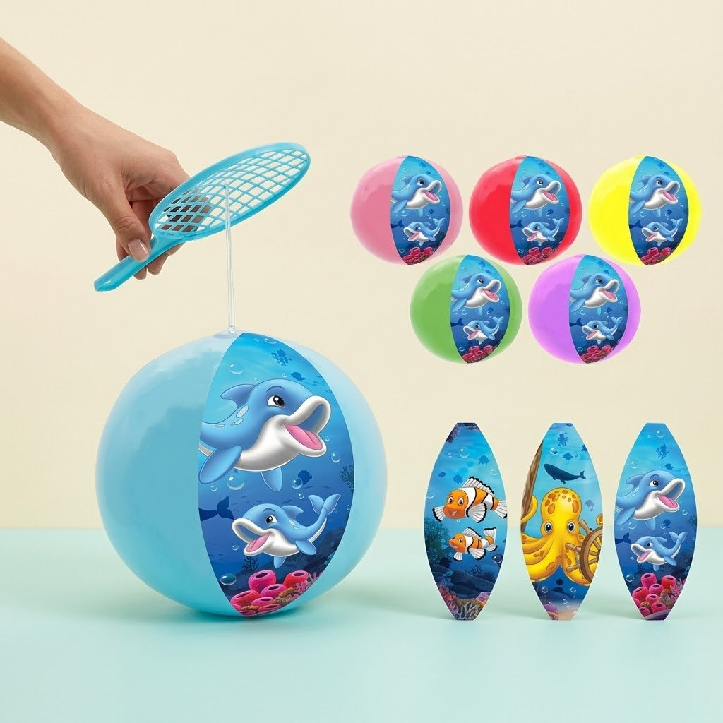 Inflatable Balloon Paddle Bat Ocean Design - studio photo
