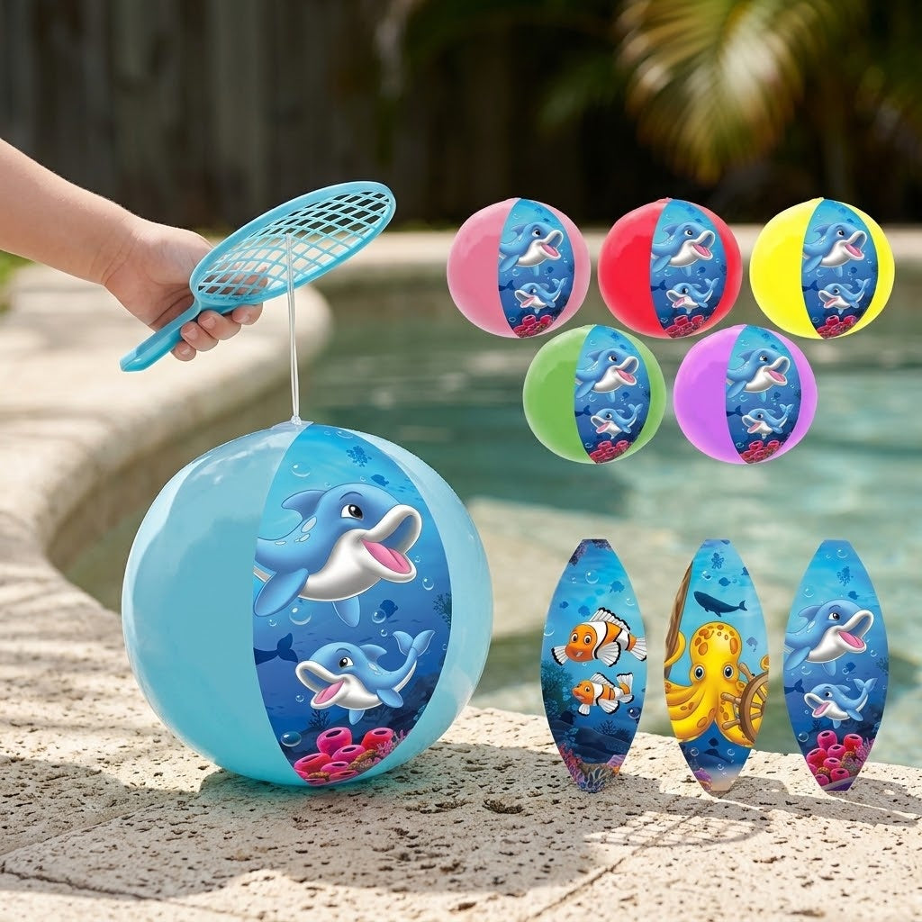 Inflatable Balloon Paddle Bat Ocean Design - lifestyle photo