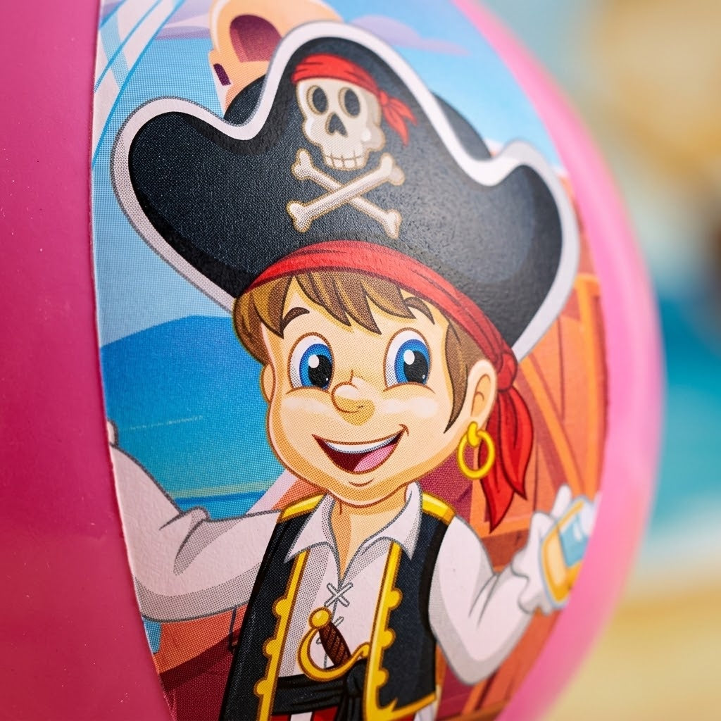 Inflatable Balloon Paddle Bat Pirate Design - close-up