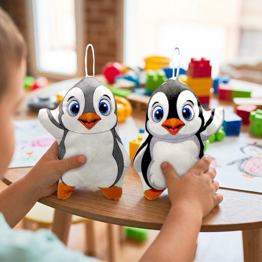 Penguin Plush Toy 17 cm Soft Cuddly Penguin - lifestyle photo