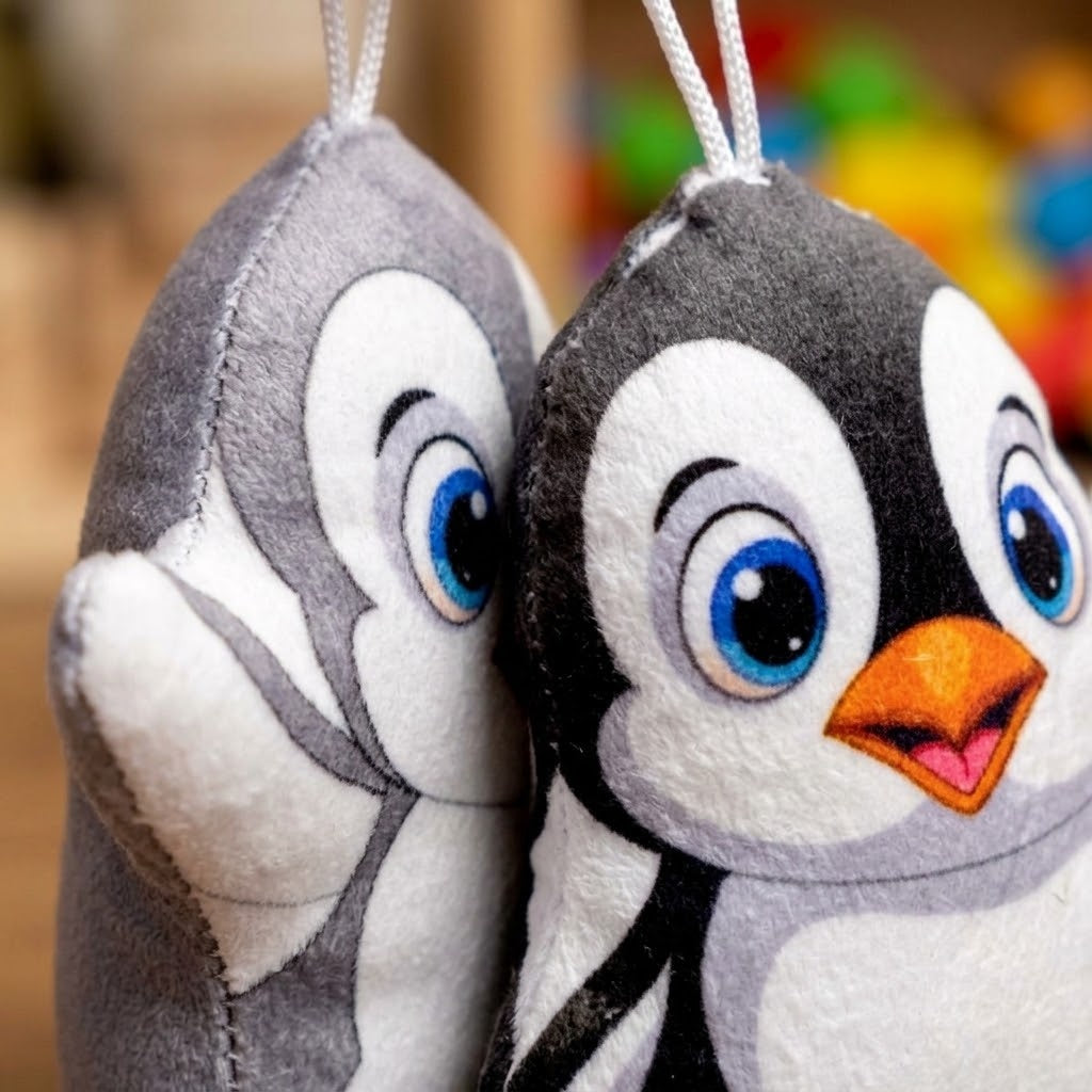 Penguin Plush Toy 17 cm Soft Cuddly Penguin - close-up