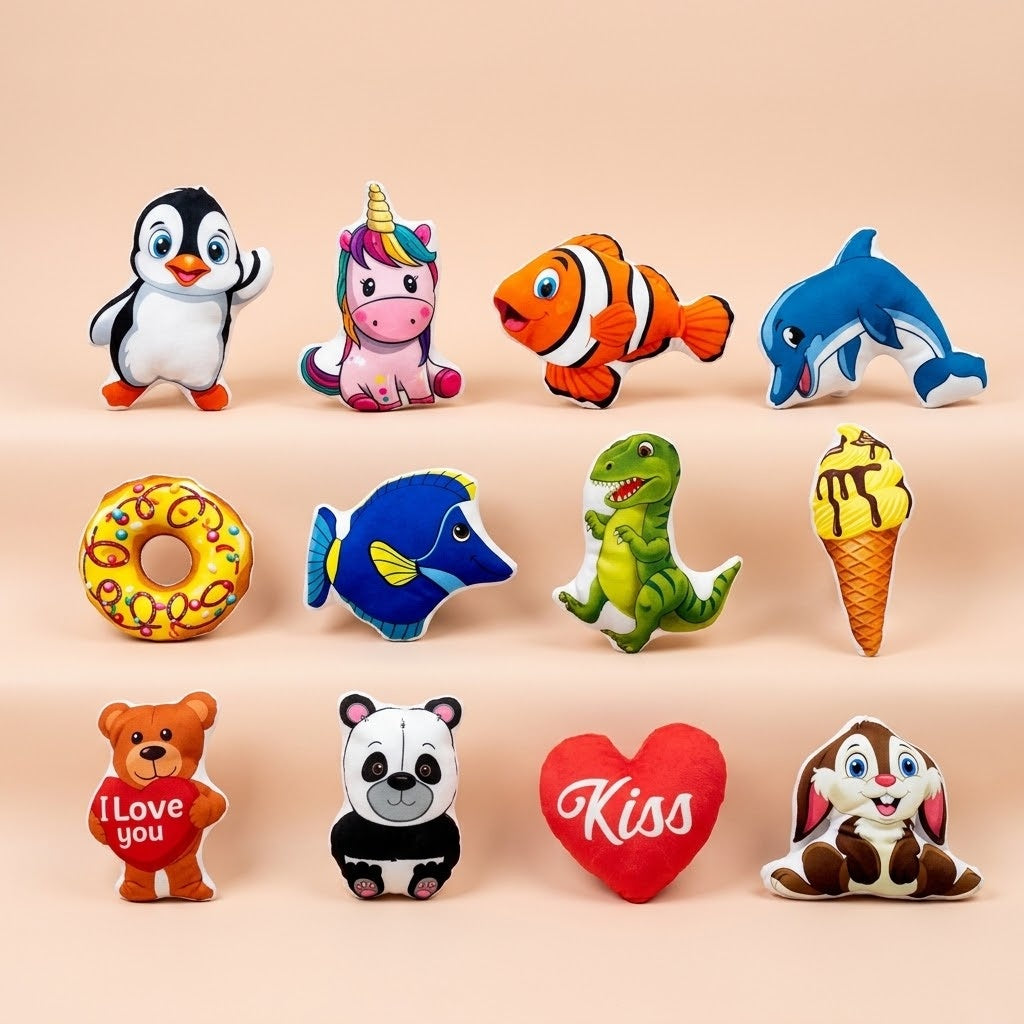 Plush Toy 17–18 cm Assorted Mixed Soft Toys - studio photo