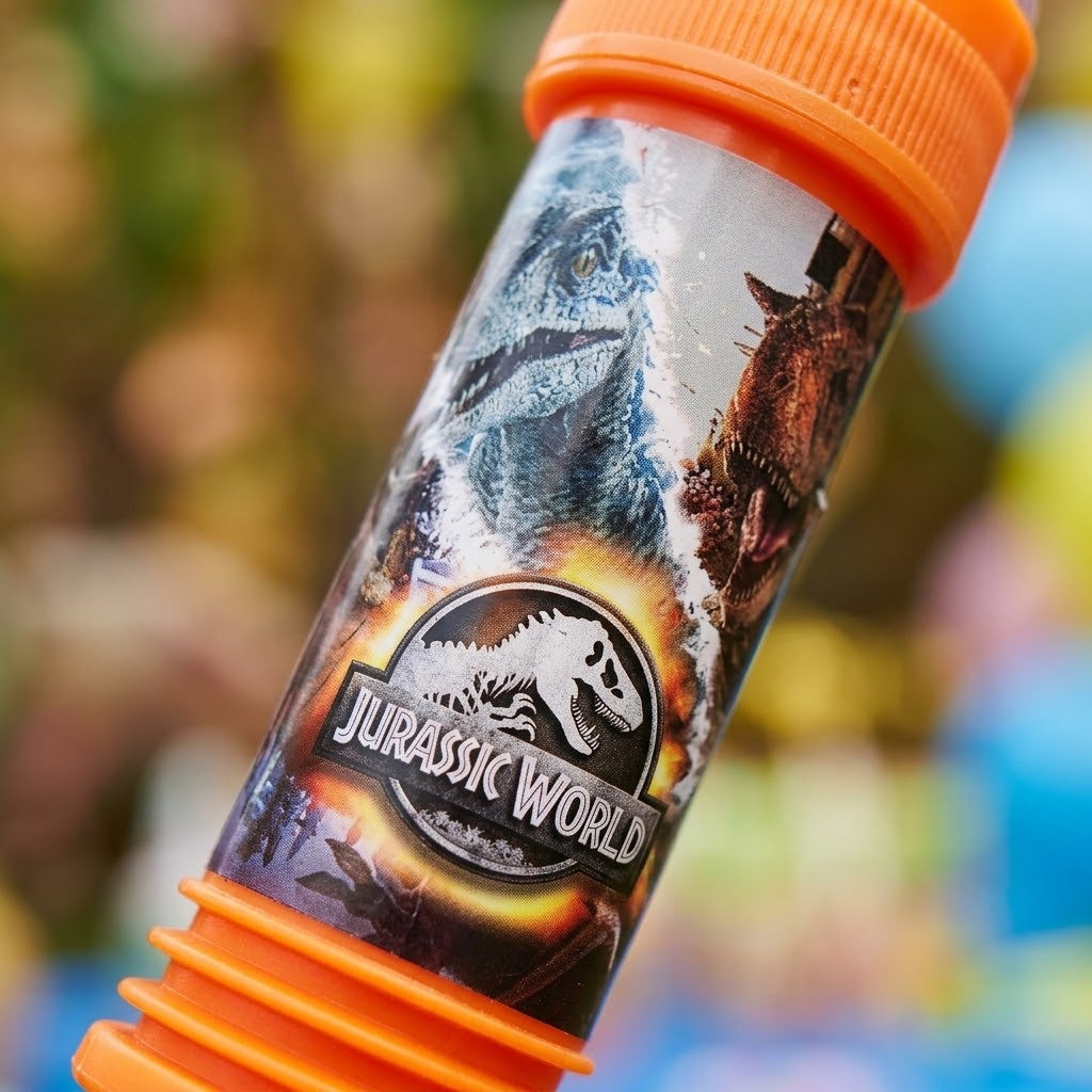 Jurassic World Soap Bubbles 60 ml Tube with Maze Cap - close-up