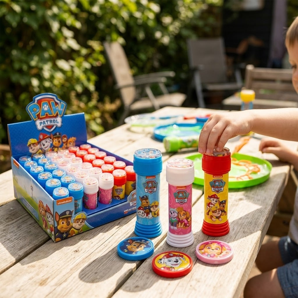 Paw Patrol Soap Bubbles 60 ml Tube with Maze Game Cap - lifestyle photo
