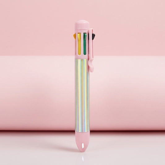 Holographic 8-Colour Pen Multicolour Ballpoint - studio photo