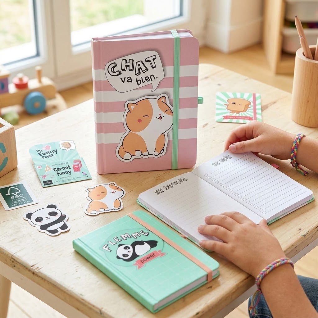 Kawaii Notebook 48 Pages Kids Mini Notebook - lifestyle photo