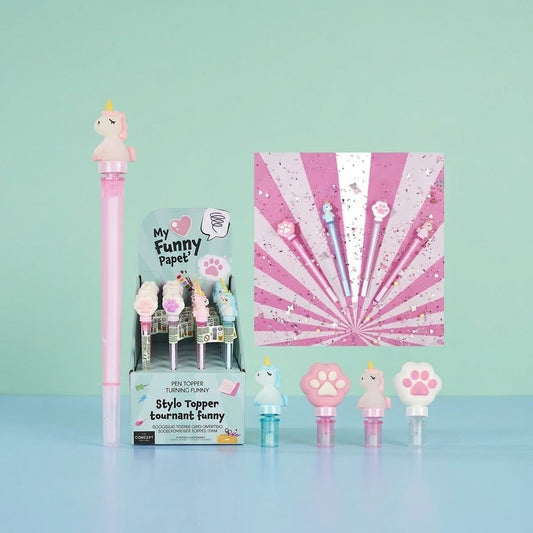 Kawaii Spinning Topper Pen Fidget Pen - studio photo