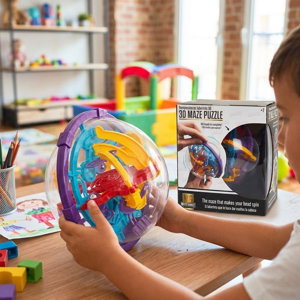 3D Maze Sphere Puzzle Ball 13.4 x 16 cm