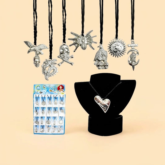 Silver-Tone Pendant Charm for Kids Jewellery - studio photo