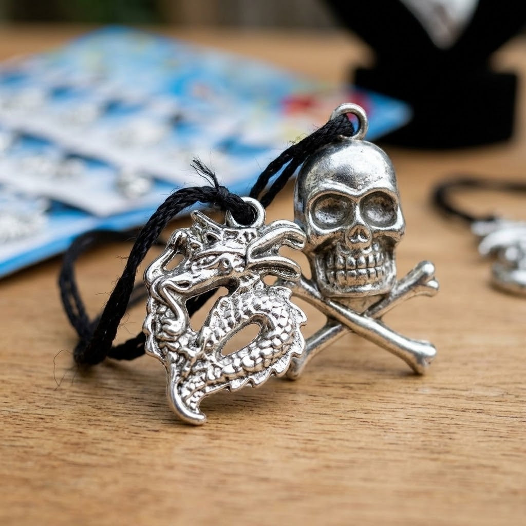 Silver-Tone Pendant Charm for Kids Jewellery - close-up