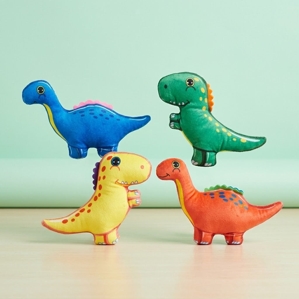 Dinosaur Plush Toy 19 cm Soft Dino Toy - studio photo