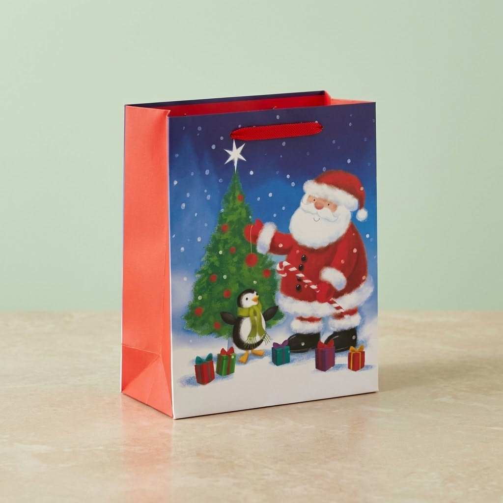 Christmas Paper Gift Bag with Handles 17 x 12.5 cm - studio photo