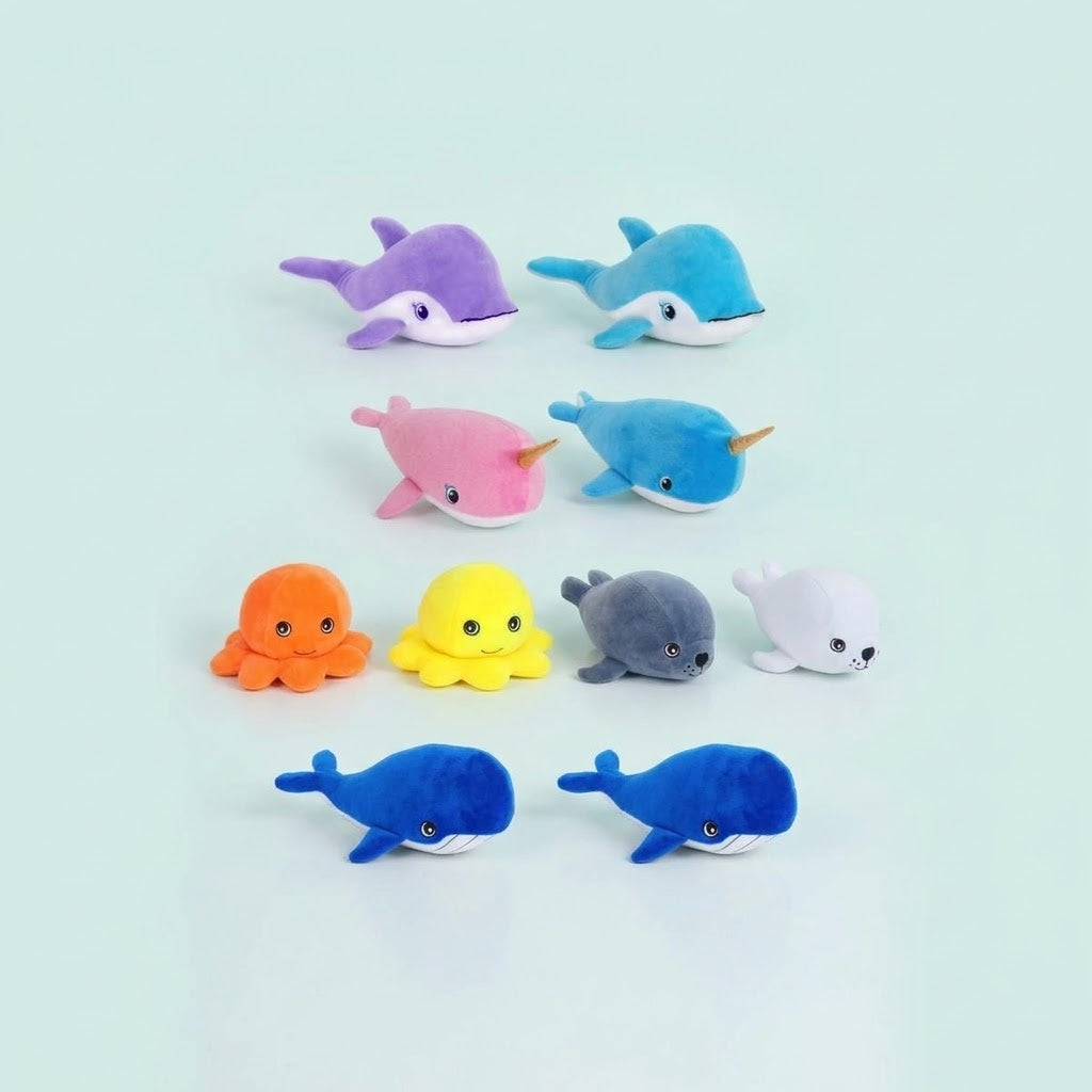 Sea Animal Plush Toy 16–26 cm Ocean Soft Toys - studio photo