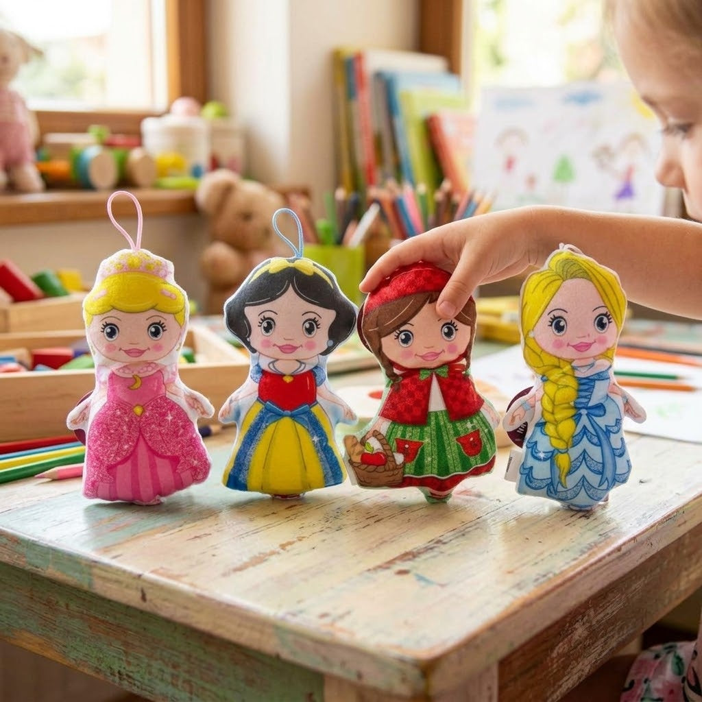 Princess Plush Doll 22 cm Soft Toy for Girls - lifestyle photo