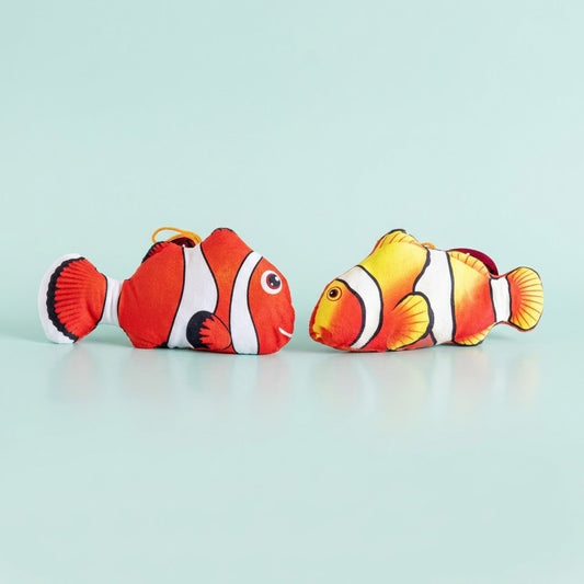Clownfish Plush Toy Soft Sea Animal Fish Toy - studio photo