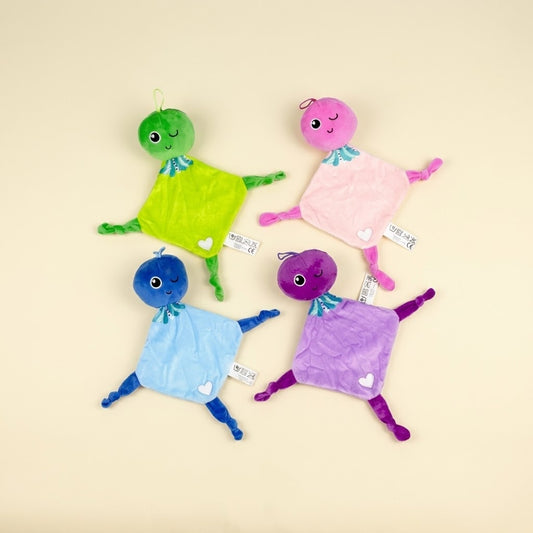 Octopus Comforter Plush 30 cm Baby Soft Toy - studio photo