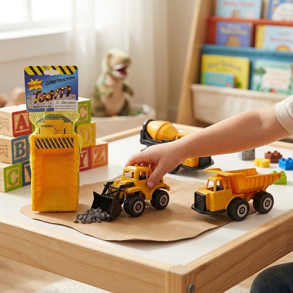 Construction Vehicle Toy Digger 19 cm - lifestyle photo