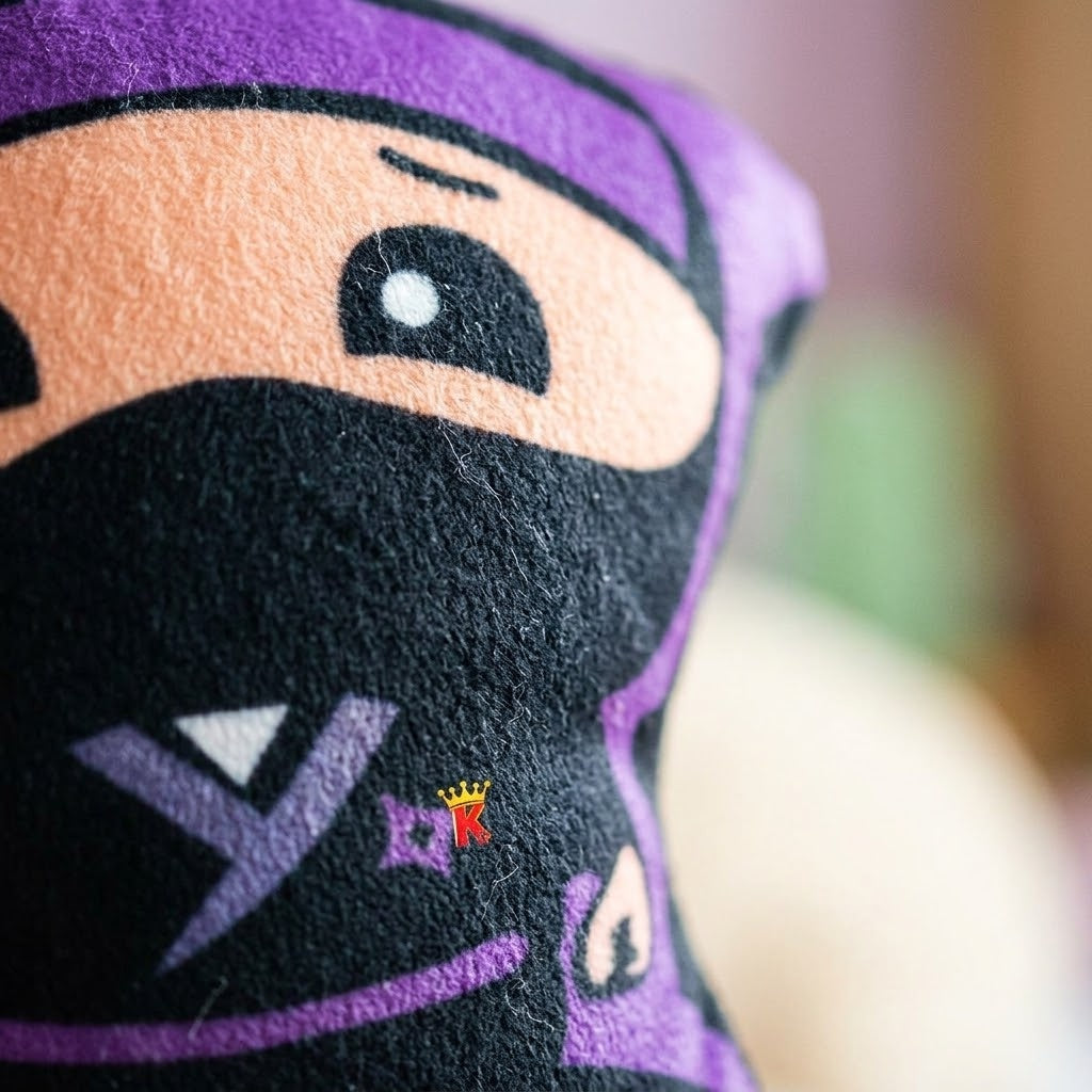Ninja Plush Toy 20 cm Soft Cuddly Ninja - close-up