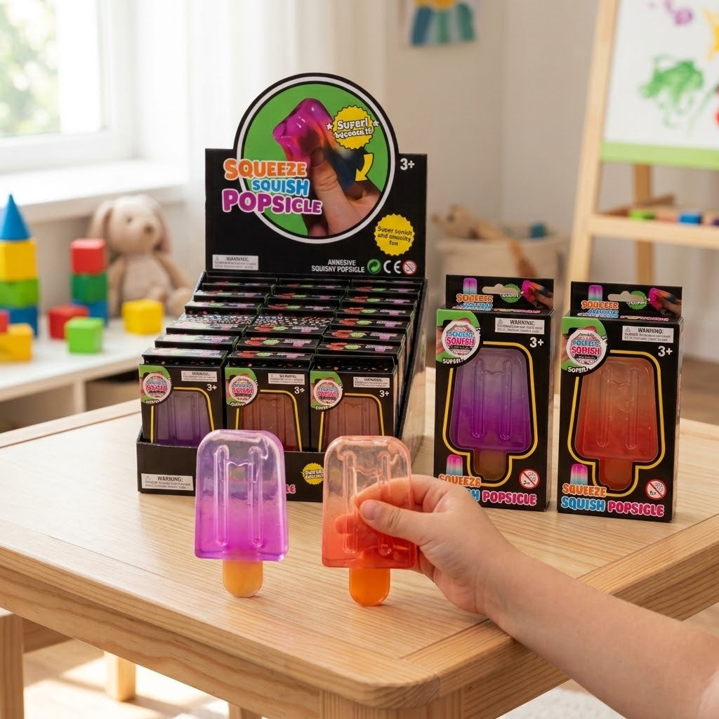 Ice Lolly Squishy Sticky Fidget Toy, 9 cm - lifestyle photo