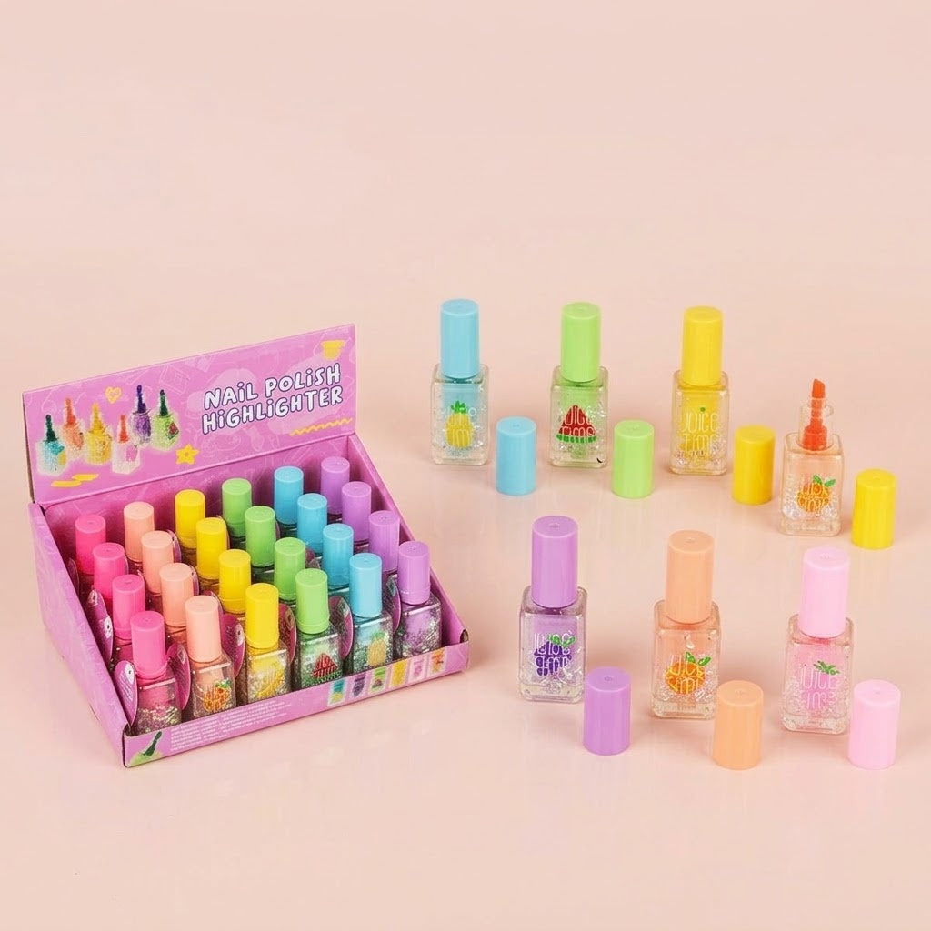 Nail Polish Highlighter Pen Novelty Stationery - studio photo