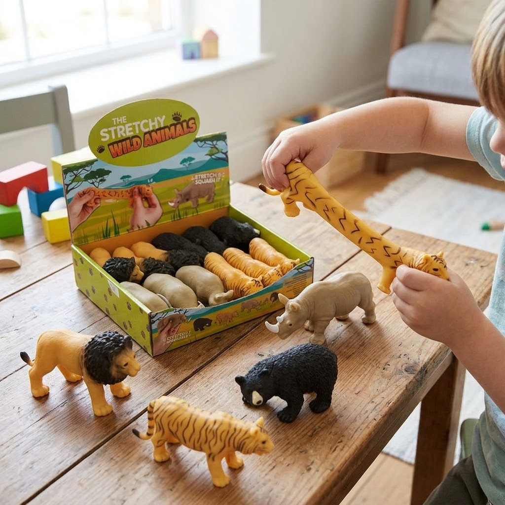 Stretchy Sand Jungle Animal Stress Toy
