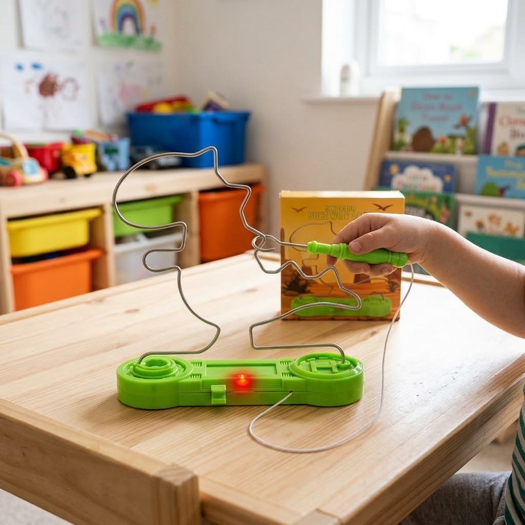 Dinosaur Buzz Wire Game with Lights and Sound - lifestyle photo