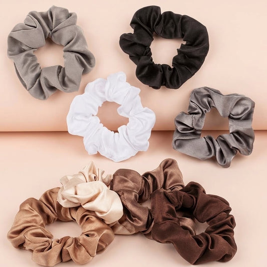 Satin Scrunchie Soft Hair Tie Anti-Breakage - studio photo