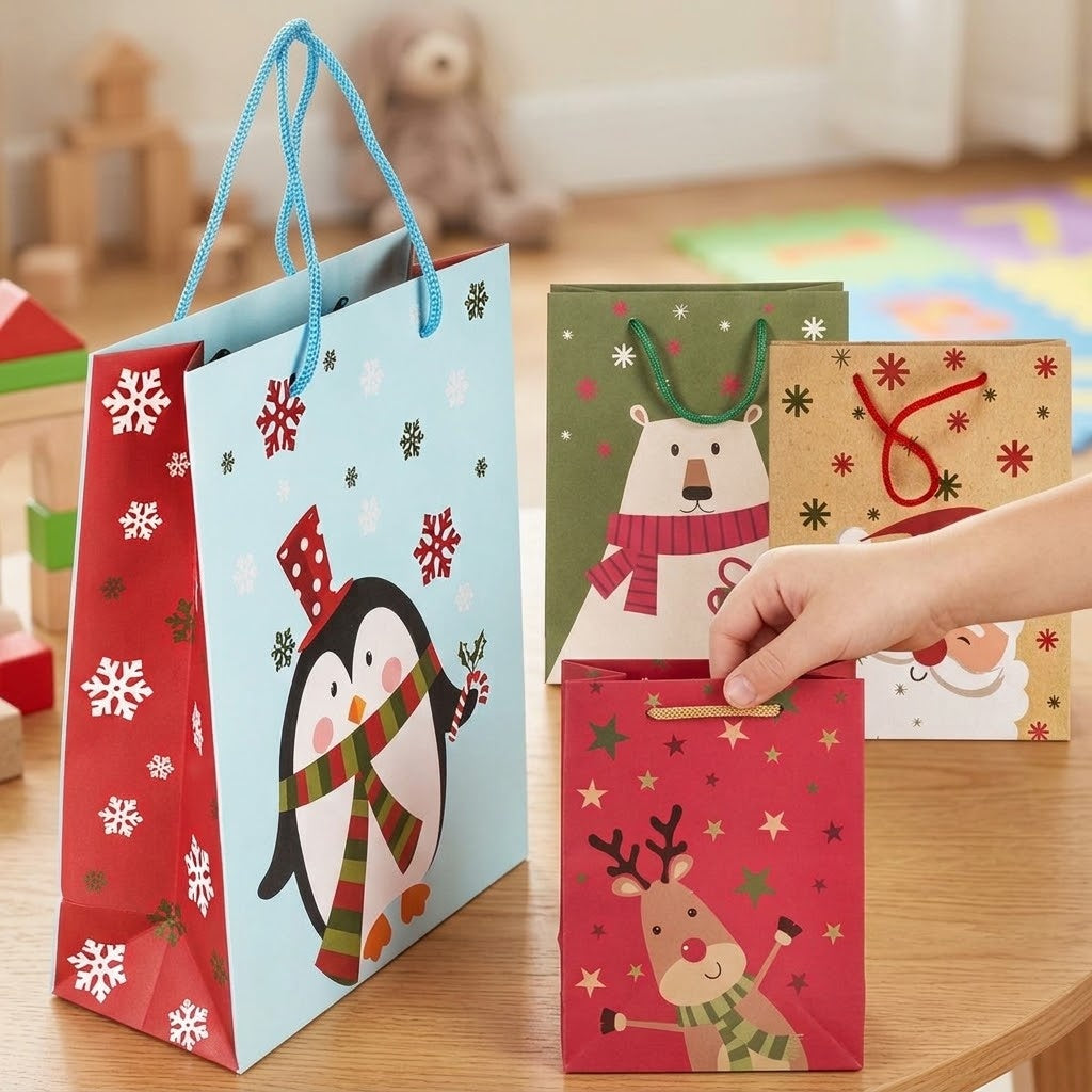 Christmas Friends Large Paper Gift Bag 25 x 34.5 cm - lifestyle photo