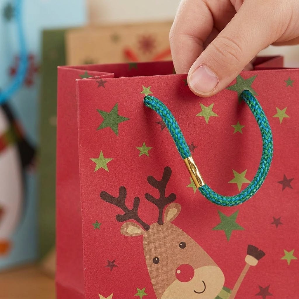 Christmas Friends Large Paper Gift Bag 25 x 34.5 cm - close-up