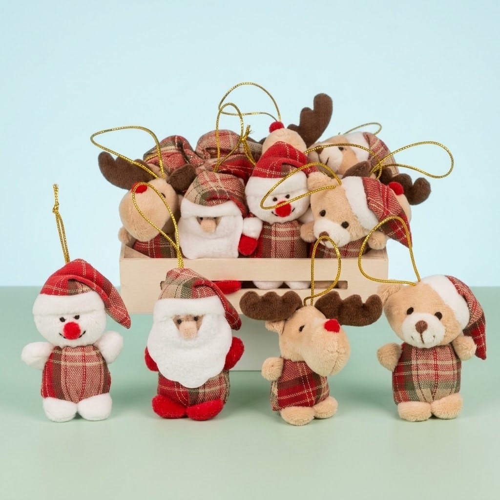 Christmas Hanging Plush Ornament - studio photo