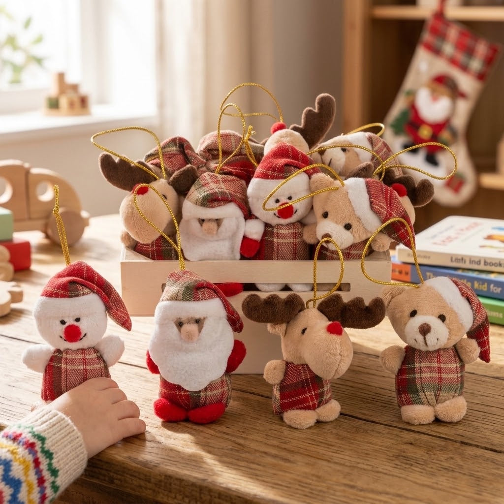 Christmas Hanging Plush Ornament - lifestyle photo