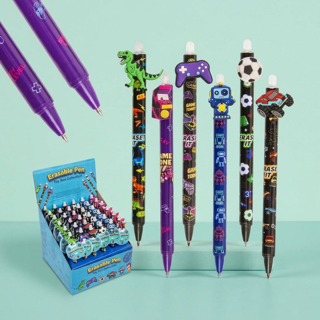 Erasable Gel Pen Arcade Games Design - studio photo