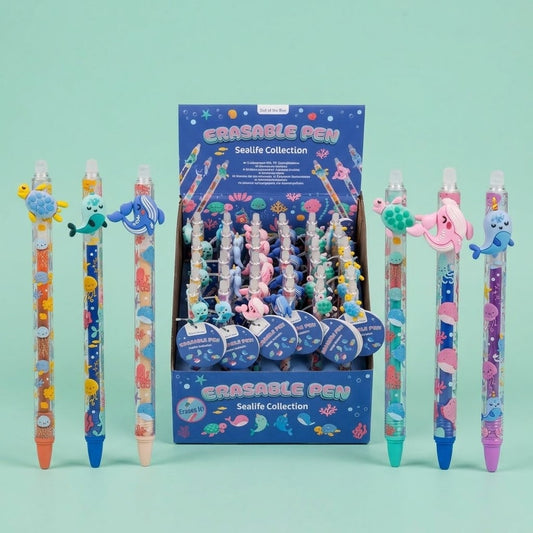 Sea Animals Erasable Gel Pen Kids Stationery - studio photo