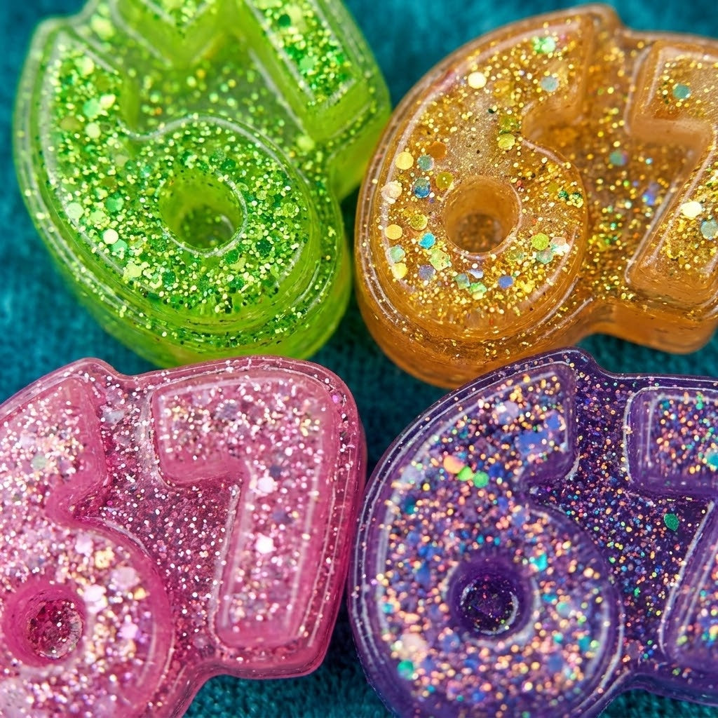Six Seven 67 Meme Squishy Gel Stress Toy - close-up