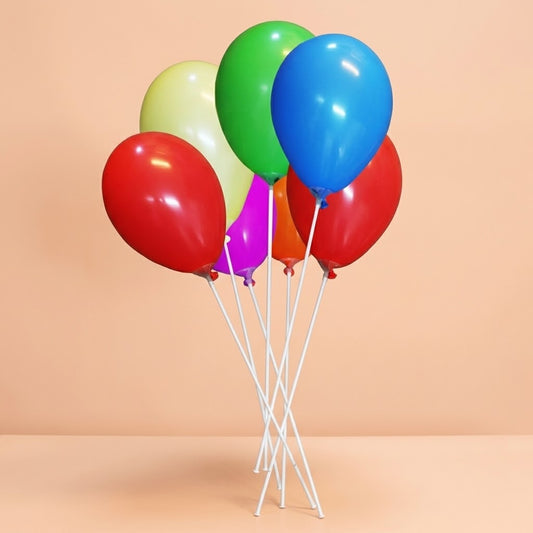 Latex Balloon on Paper Stick Party Favours - studio photo