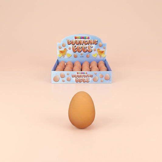 Egg Shaped Bouncy Ball Crazy Bounce Toy 5.4 cm - studio photo