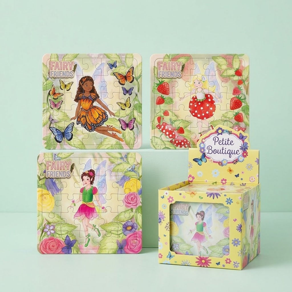 Fairy Jigsaw Puzzle 25 Pieces Mini Cardboard 13 x 12 cm - studio photo