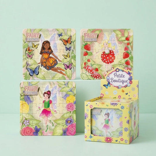 Fairy Jigsaw Puzzle 25 Pieces Mini Cardboard 13 x 12 cm - studio photo