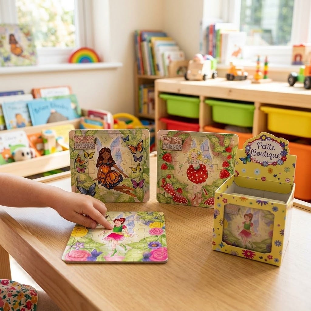 Fairy Jigsaw Puzzle 25 Pieces Mini Cardboard 13 x 12 cm - lifestyle photo
