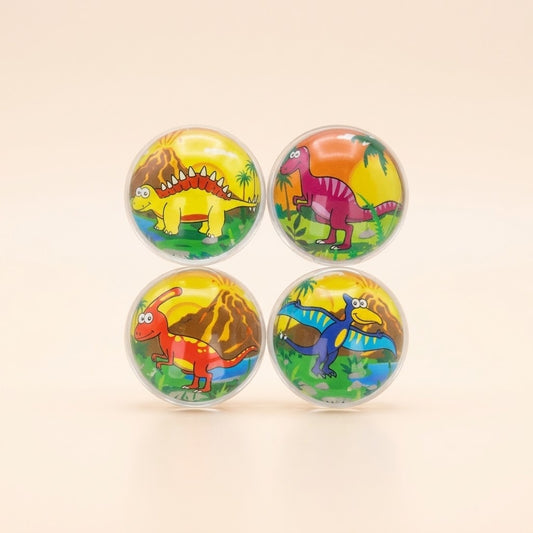 Dinosaur Bouncy Ball Super Ball Party Favour 32 mm - studio photo