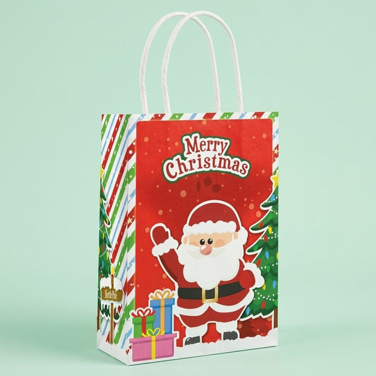 Merry Christmas Santa Paper Gift Bag 16 x 22 cm - studio photo