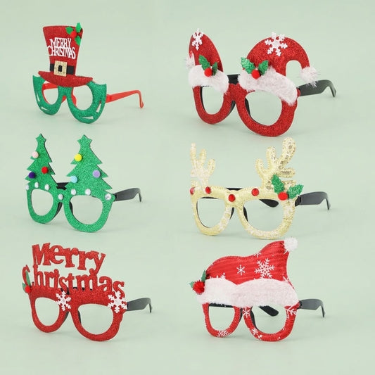Christmas Novelty Glasses Fancy Dress Accessory - studio photo